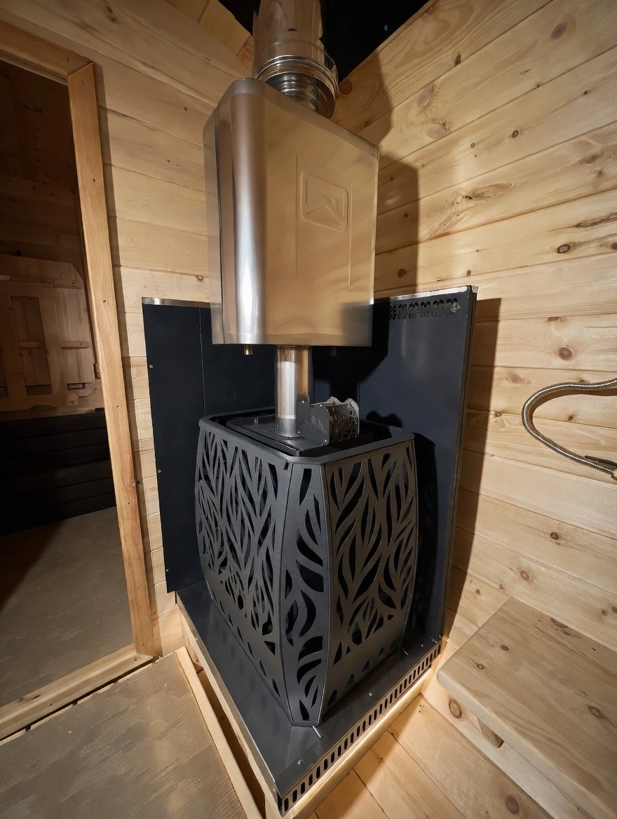 Печь для бани Скала 12Т стекло - Теплодар